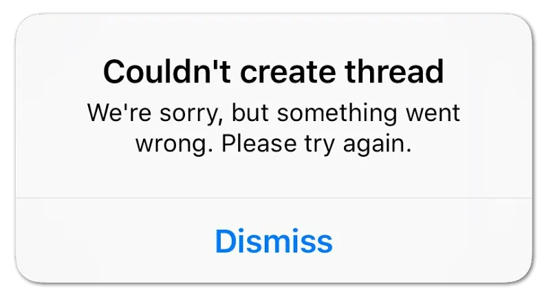 How To Fix Instagram Couldn’t Create Thread? error