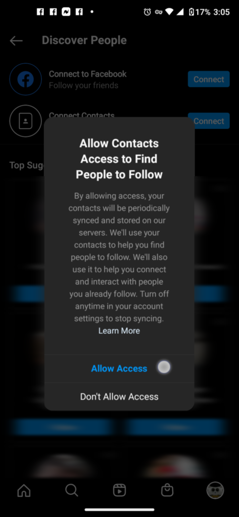 How To Find Contacts On Instagram Android?