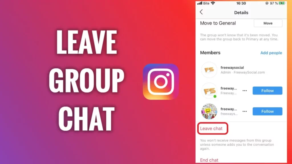How To Exit Group Chat On Instagram