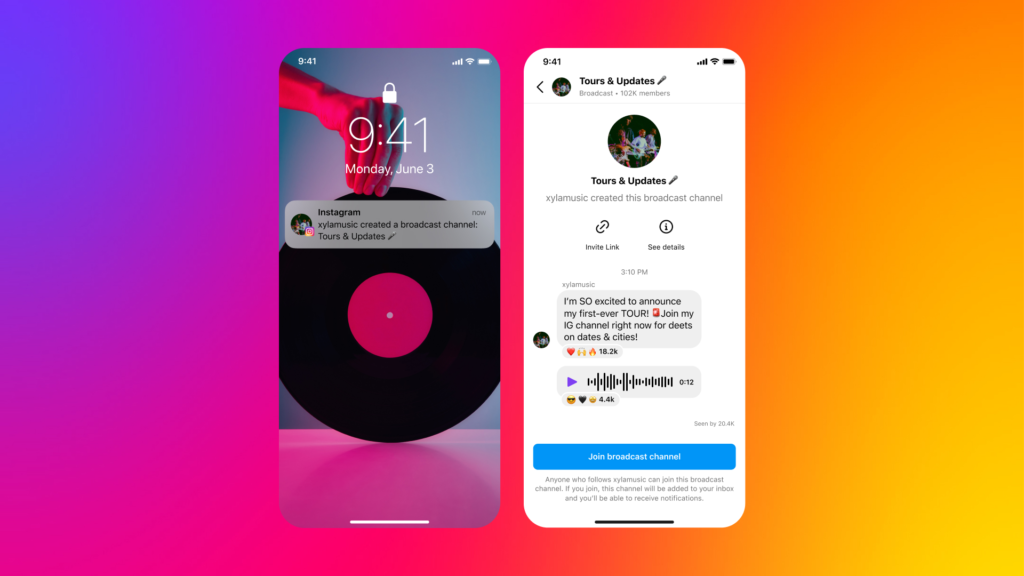 how to create a broadcast channel on instagram