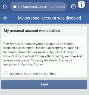 How To Contact Facebook Support For Disabled Account Recovery? send