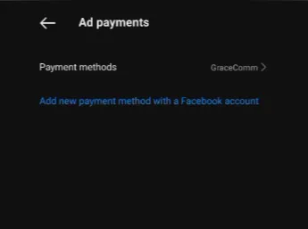 How To Change Ad Account On Instagram? payment methods