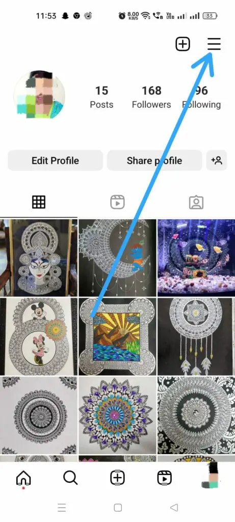 How to Hide the Following List in Instagram? Menu