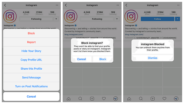 How To Get Rid Of Instagram Bots - block account