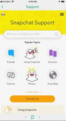 How To Contact Snapchat Support Via Email - contact us