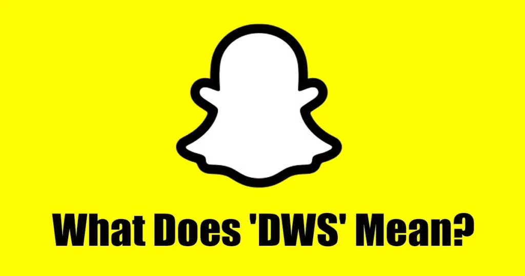 What Does DWS Mean On Snapchat