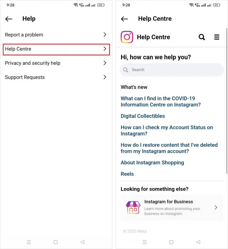 How To Contact Instagram Support On Live Chat - Help center