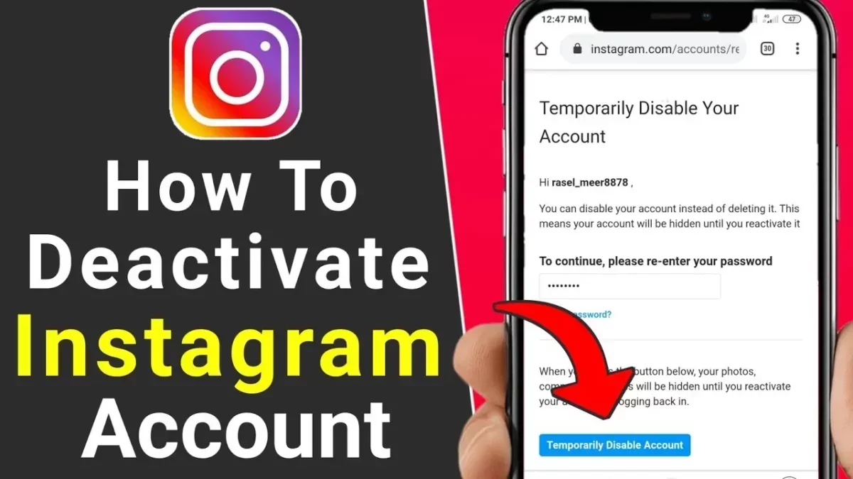 How To Deactivate Instagram iPhone