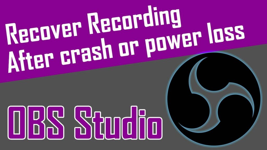 How To Recover OBS Recordings After Crash | Know The Process
