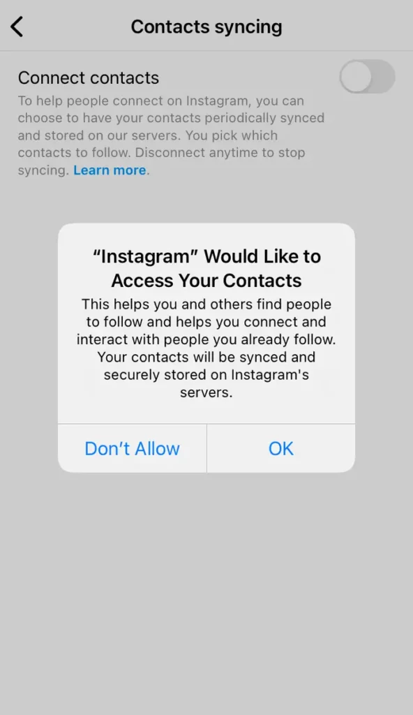 How To See Your Contacts On Instagram Using Contacts Syncing