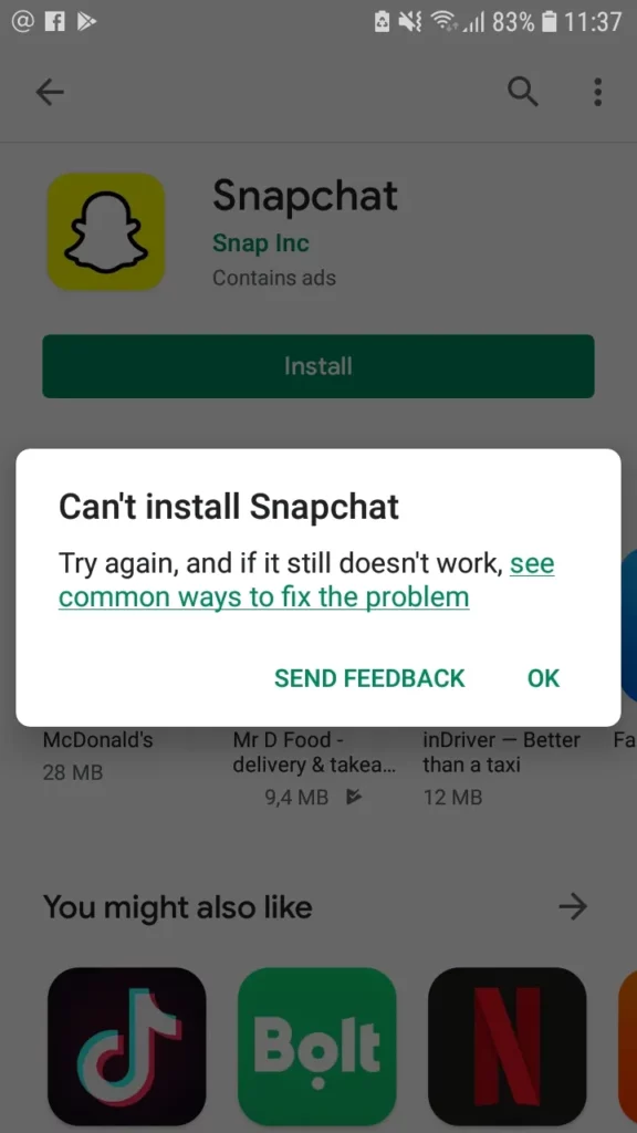 Why Won’t My iPhone Let Me Download Snapchat