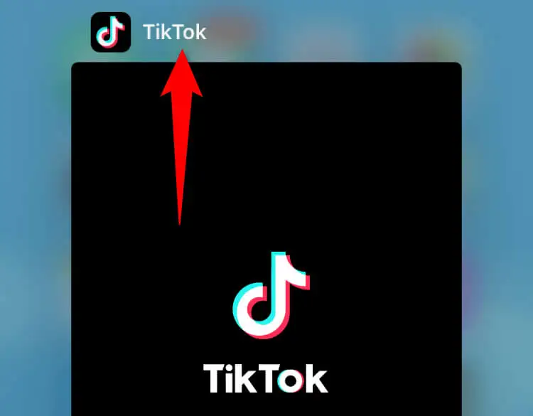 Restart TikTok App