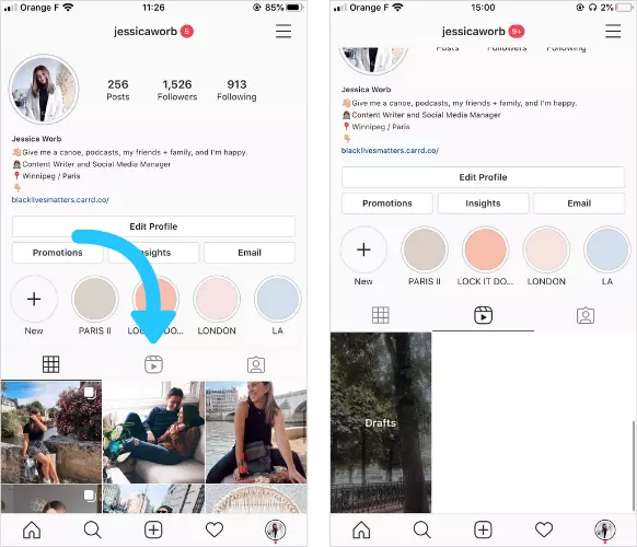 How To Find Reel Drafts On Instagram?