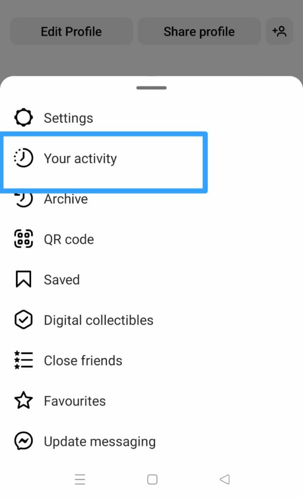 Check Recently Deleted Files - Your activity