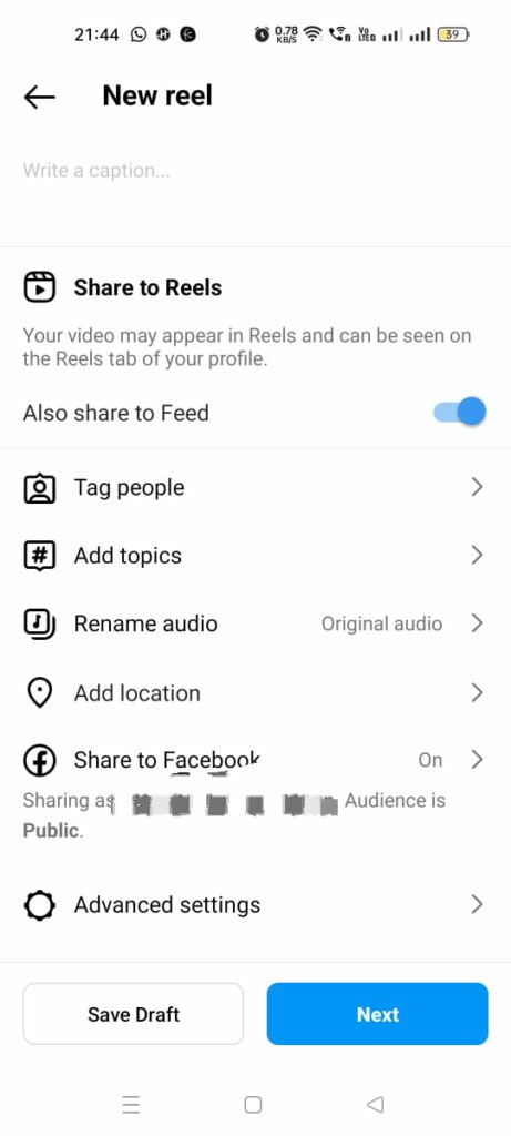 How To Share Instagram Reel To Facebook Business Page? next