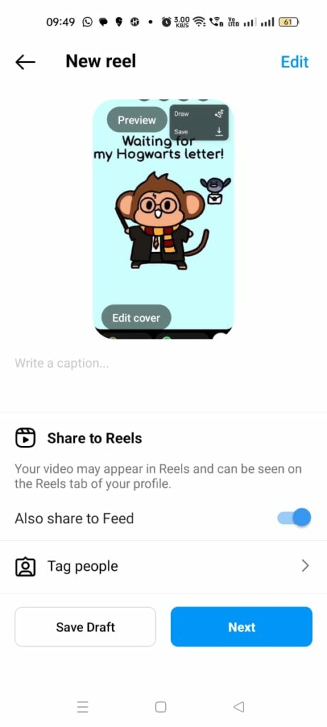 How To Post Saved Reels On Instagram? edit