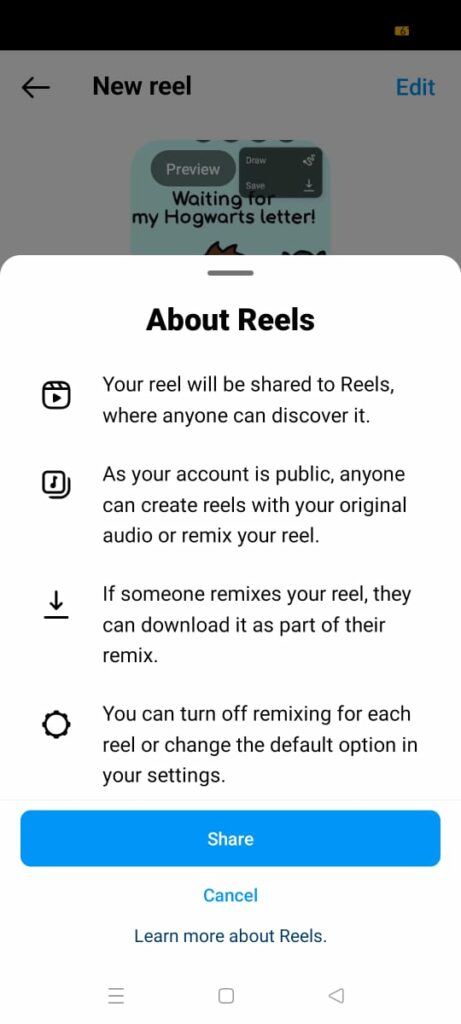 How To Post Saved Reels On Instagram? share