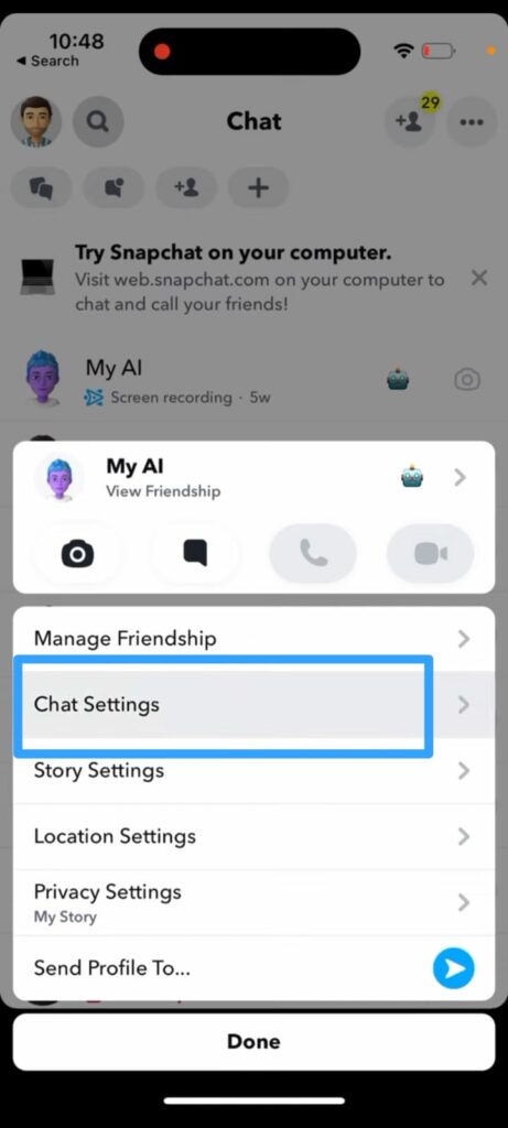 How To Unpin My AI On Snapchat Without Snapchat Plus? Chat Settings