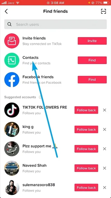 how to find someone on tiktok without username