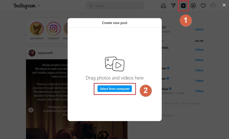 How To Post Instagram Reels From Your Computer?_Instagram Browser Version