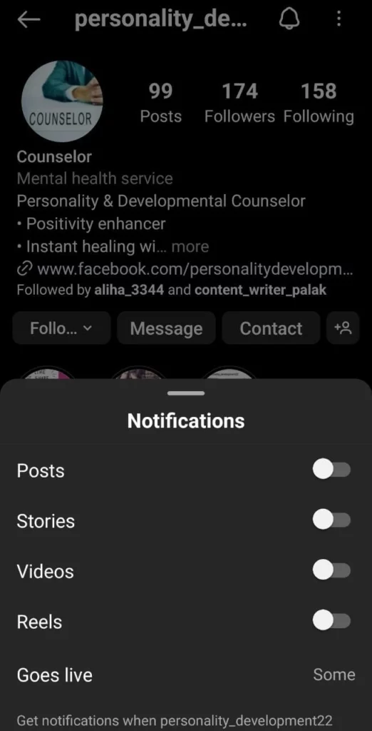 How To Turn Off Instagram Story Notifications For A Specific User? 