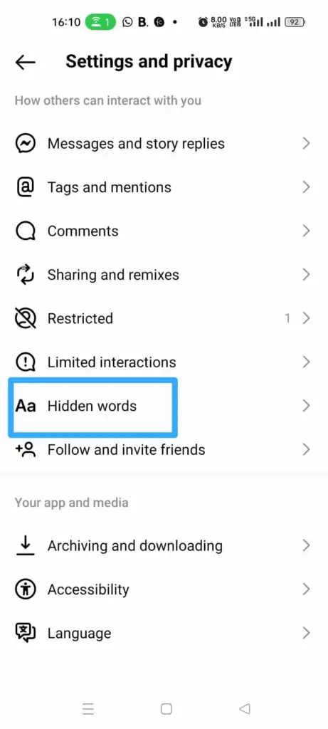 How To Automatically Hide Comments On Instagram? Hidden words