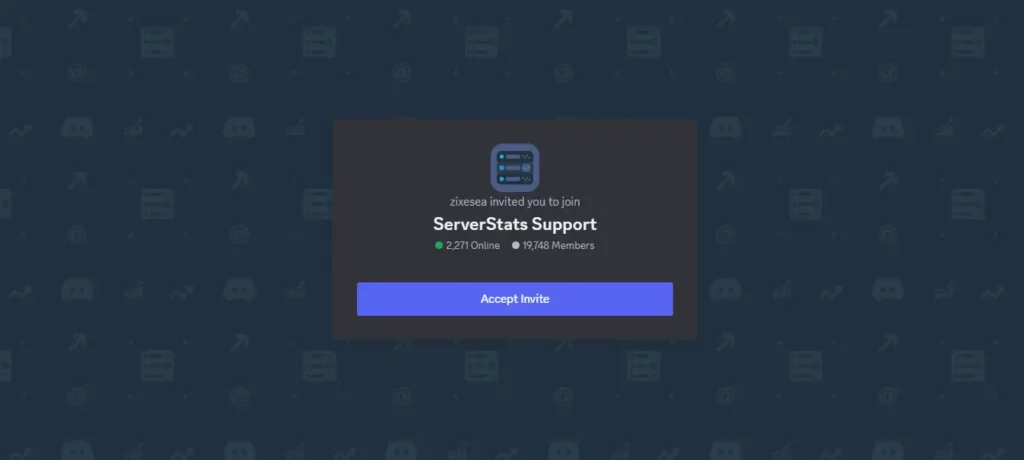 How To Join Server Stats Discord Bot Server