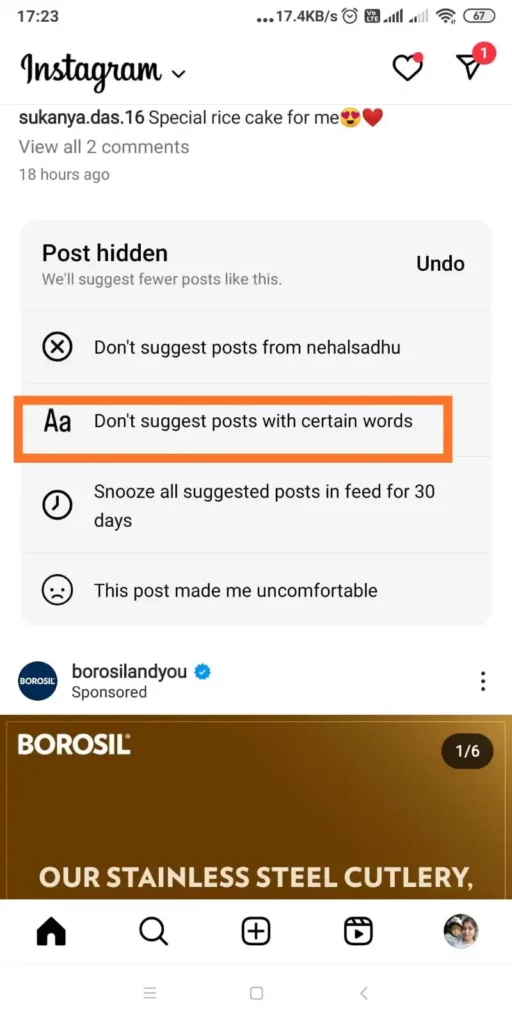 How To Hide Suggested Posts With Certain Words Or Phrases On Instagram_2