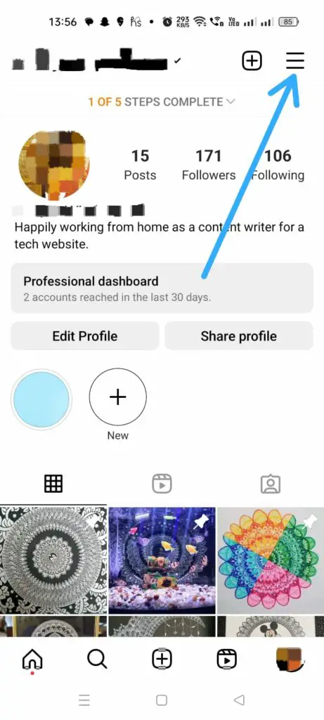 How To Search Instagram Posts By Date? Hamburger icon