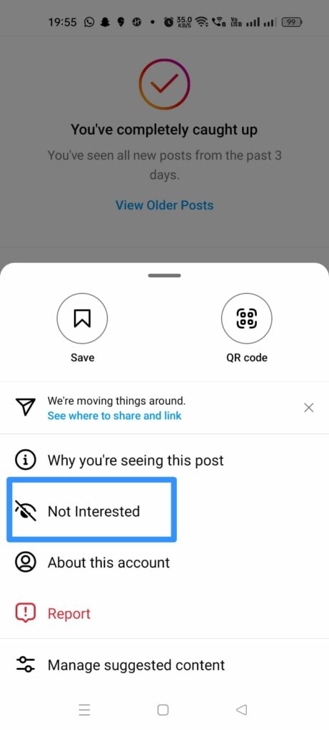 How To Stop Suggested Posts On Instagram? - Stop Suggested Posts From Particular Instagram Accounts - Not interested