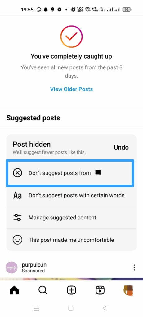 How To Stop Suggested Posts On Instagram? - Stop Suggested Posts From Particular Instagram Accounts - Don't suggest posts