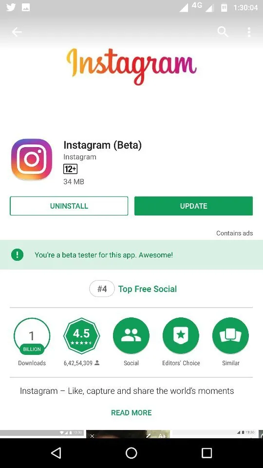 How To Fix Instagram Posts, Followers, Following Not Showing? Update Instagram app - Android - Update