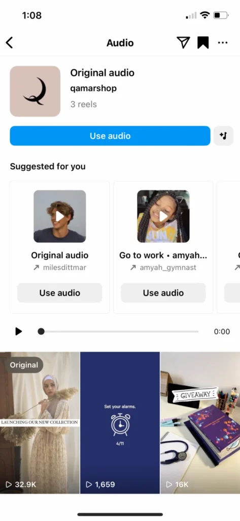 Save Audio In Instagram And Use It In Reels