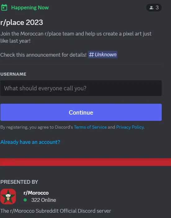 How To Join R/place Discord Server Link