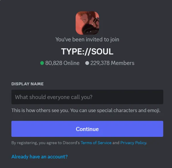 How To Join Type Soul Discord Server Link