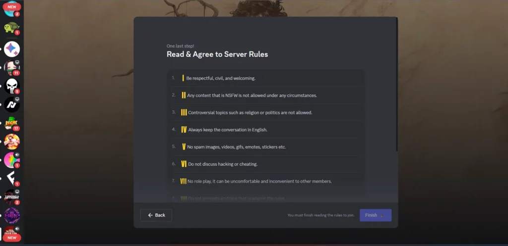 How To Join Texas Chainsaw Massacre Game Discord? - agree to rules