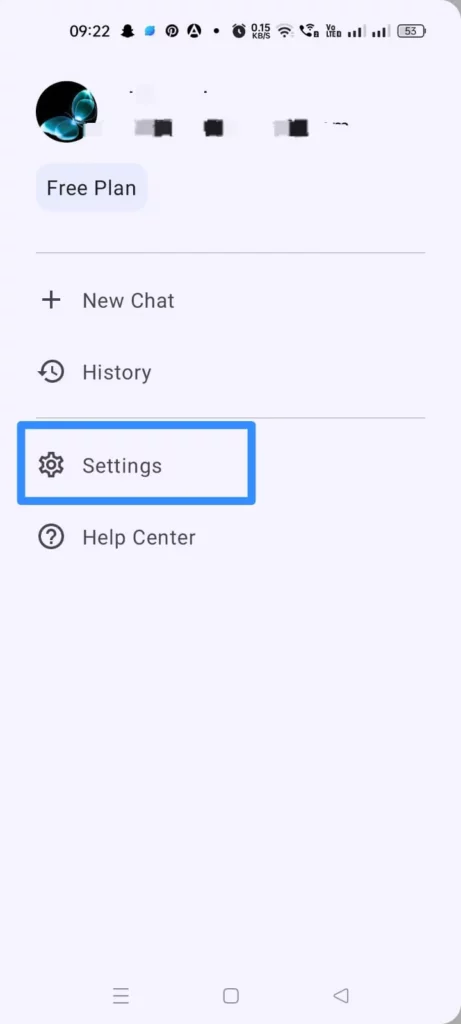  Export Your Conversation - Settings