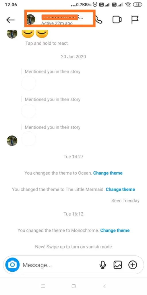 Change Instagram Chat Theme On Android_1