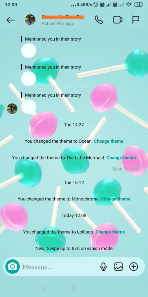 Change Instagram Chat Theme On Android_4