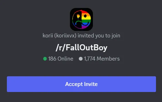 How To Join The Official Discord Server For Fall Out Boy