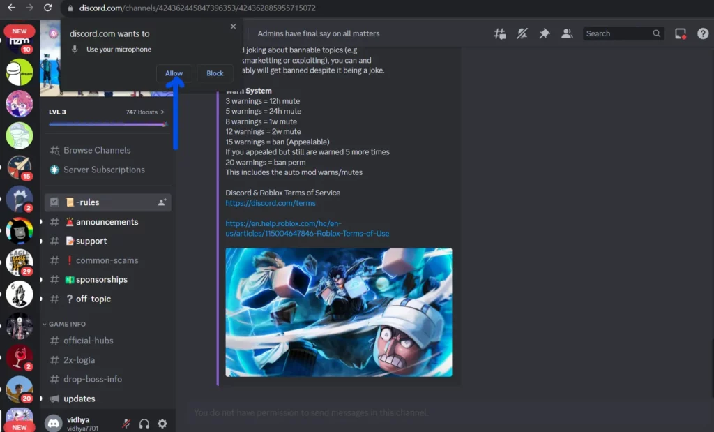 How To Enable The Vme Discord Feature?
 - Allow