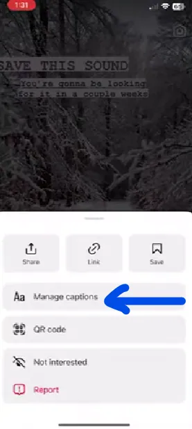 How To Hide Descriptions In One Instagram Reel? - Manage captions