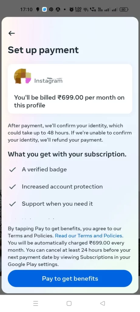 Get Your Account Verified on Instagram - Pay