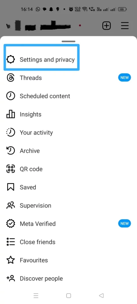 Sync Your Contacts on Instagram - Settings and privacy