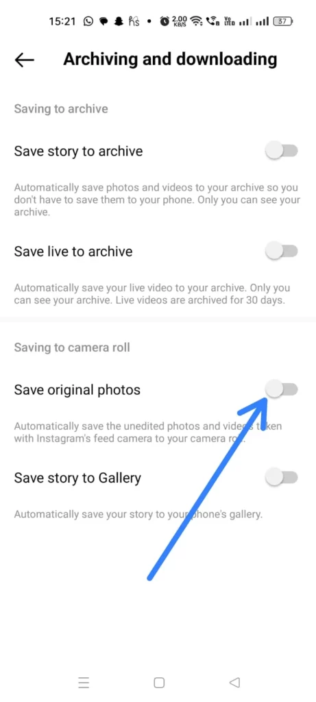 How To View Old Instagram Profile Pictures History? - Toggle on 