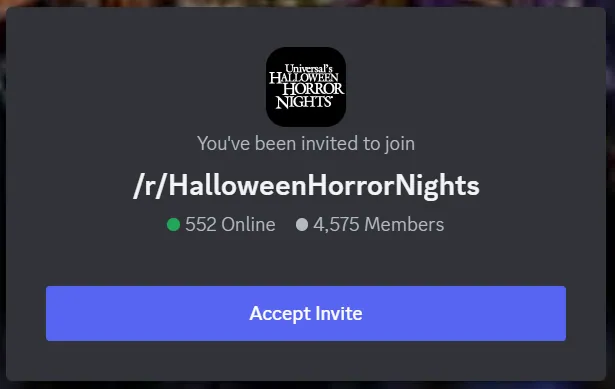 How to Join Halloween Horror Nights Discord Server Link