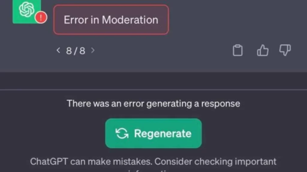 How To Fix Error In Moderation ChatGPT